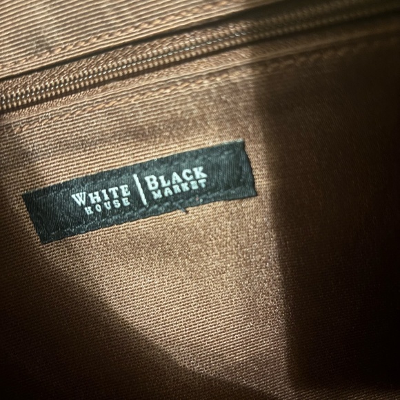 White House Black Market Brown Wristlet – Gold-Tone Accents, Excellent Condition - Picture 7 of 8